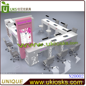 EXW Factory Price Selling Nail Bar Kiosk Design, Mall Nail Kiosk, Shopping Mall Nail Kiosk Design